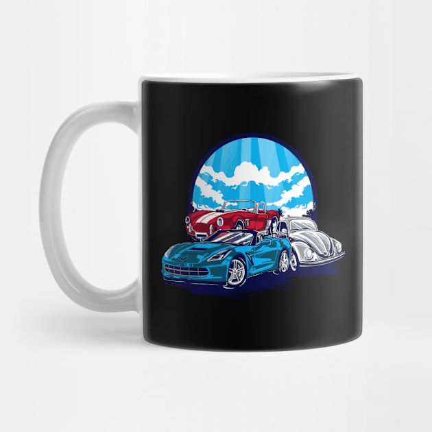 Retro Vintage Car Gifts, Classic Car by hugandmug